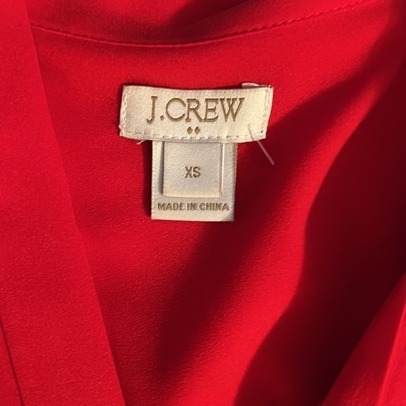 J. Crew Factory Red Tuxedo Shirt Size Extra Small - Picture 8 of 10